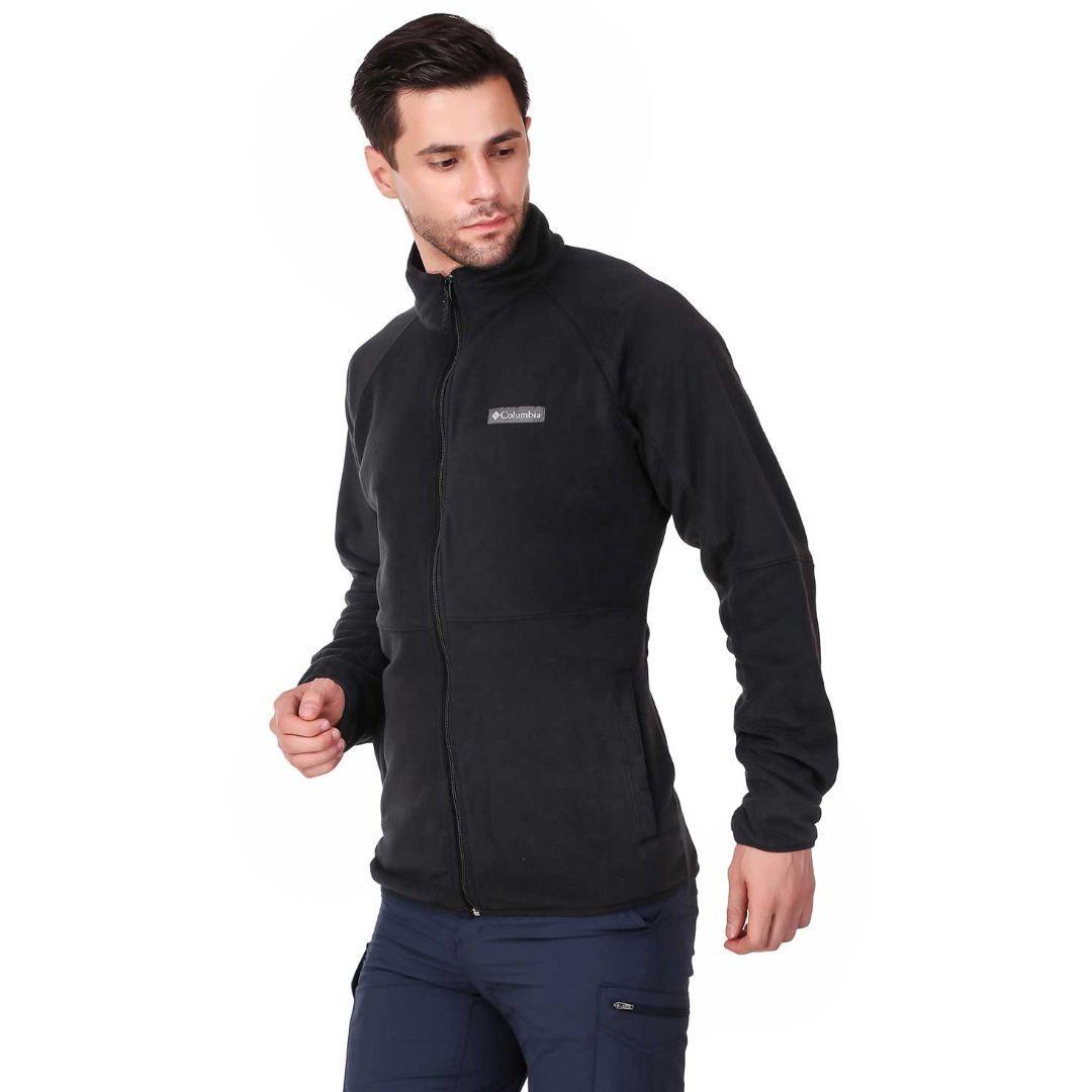 Columbia Men Black Basin Trail Fleece Full Zip