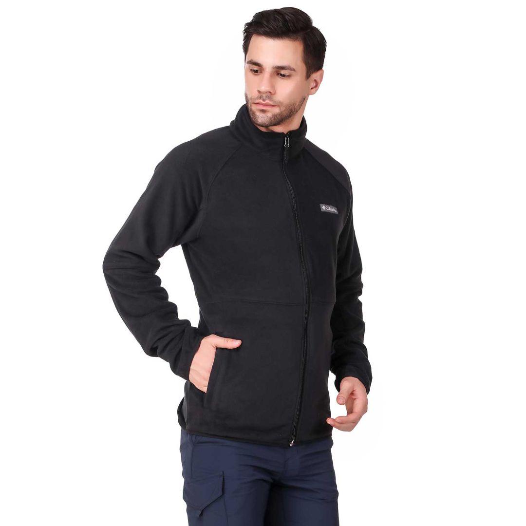 Columbia Men Black Basin Trail Fleece Full Zip