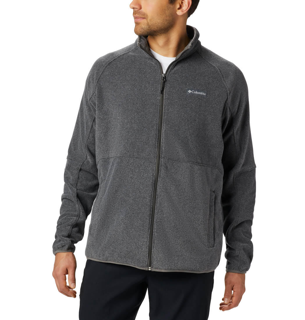 Columbia Men Grey Basin Trail Fleece Full Zip