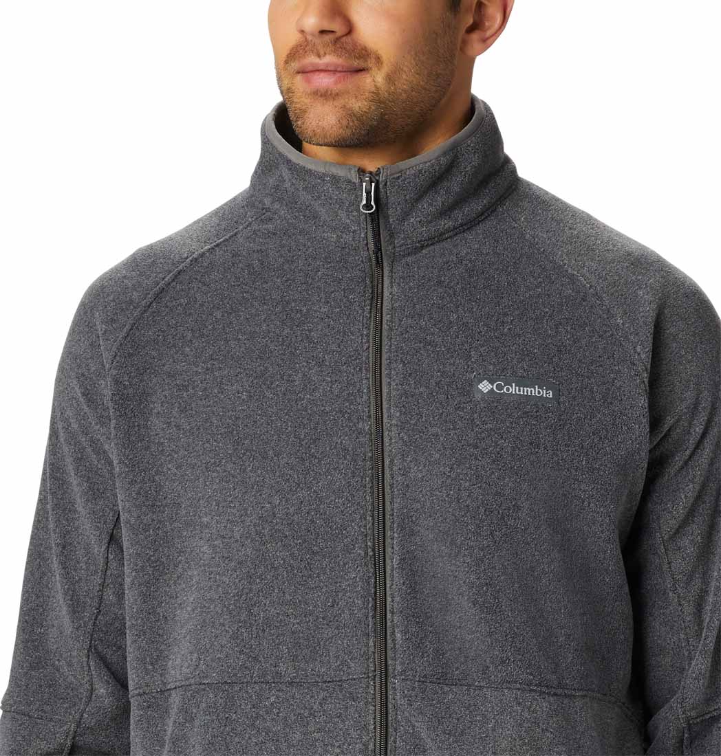 Columbia Men Grey Basin Trail Fleece Full Zip