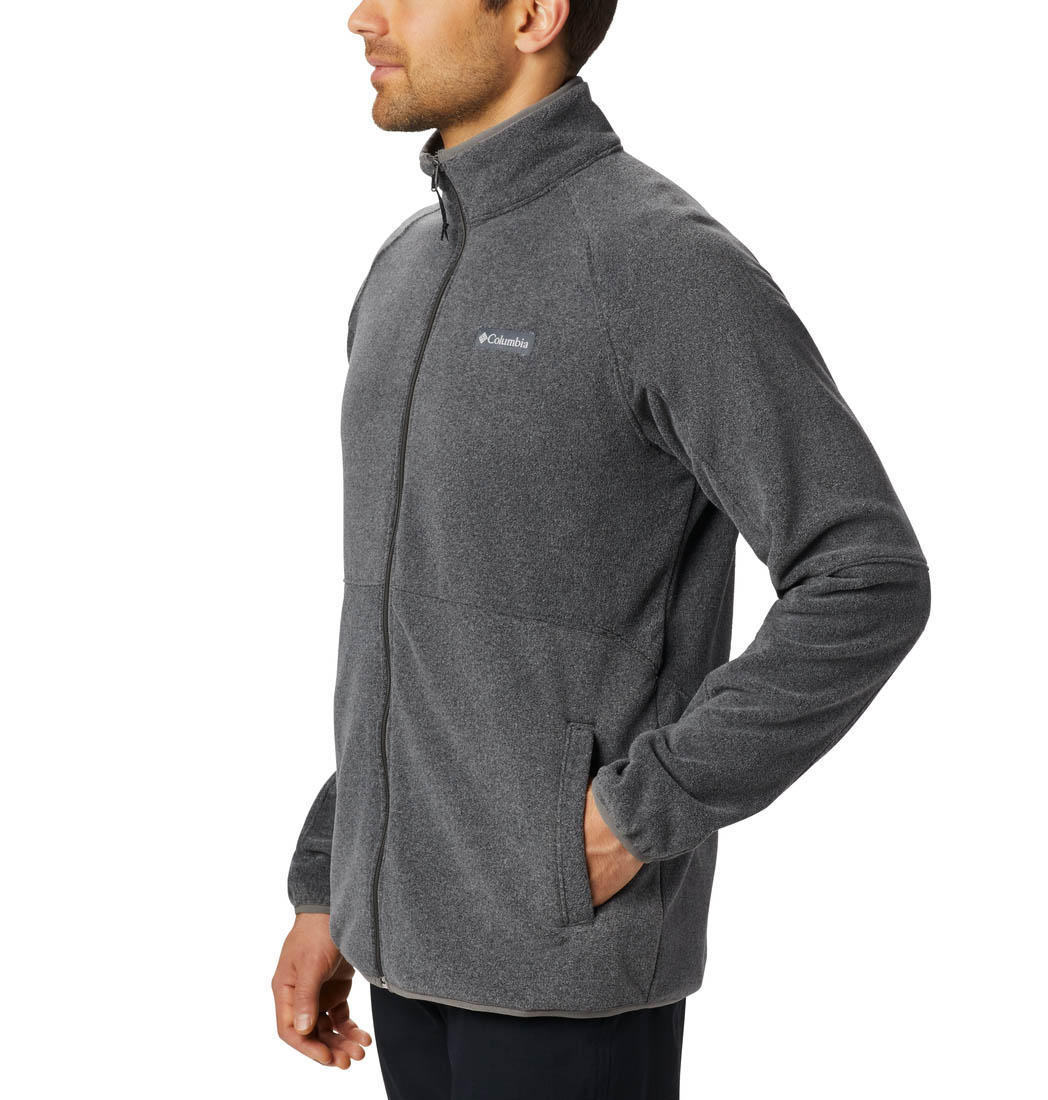 Columbia Men Grey Basin Trail Fleece Full Zip