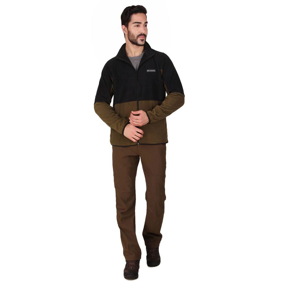 Columbia Men Olive Basin Trail Fleece Full Zip