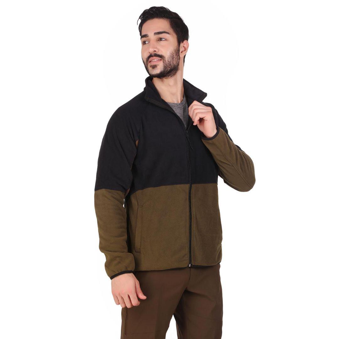 Columbia Men Olive Basin Trail Fleece Full Zip