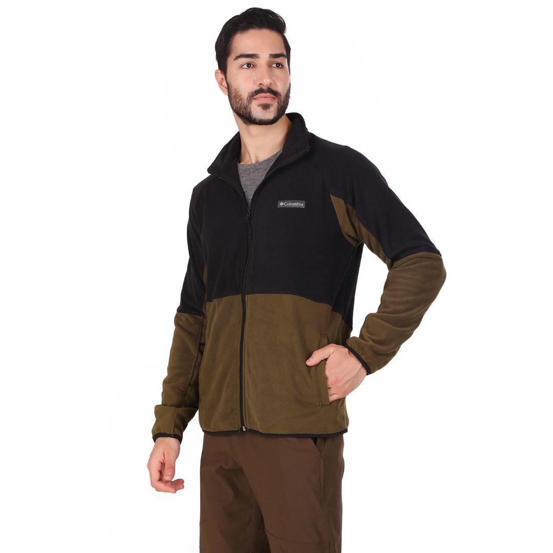 Columbia Men Olive Basin Trail Fleece Full Zip