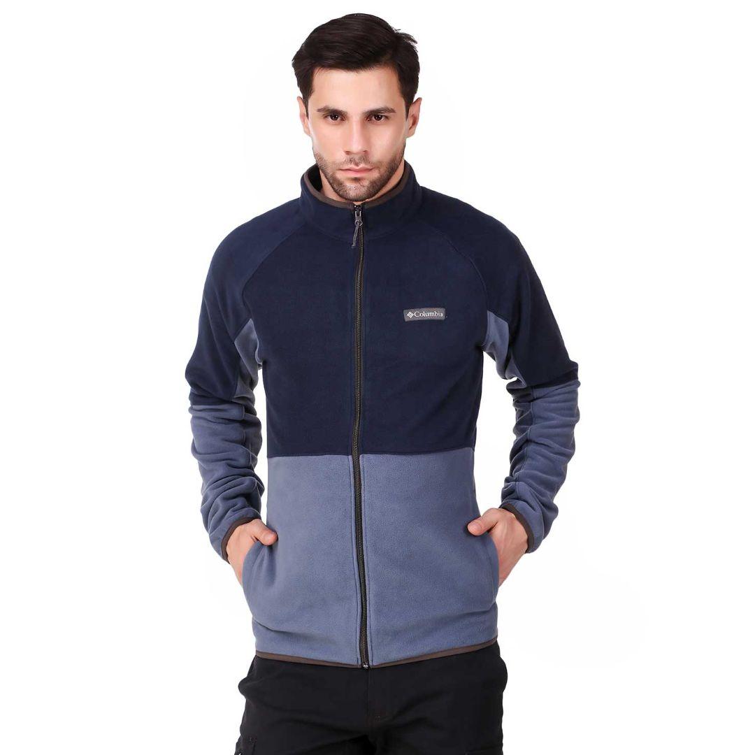 Columbia Men Blue Basin Trail Fleece Full Zip