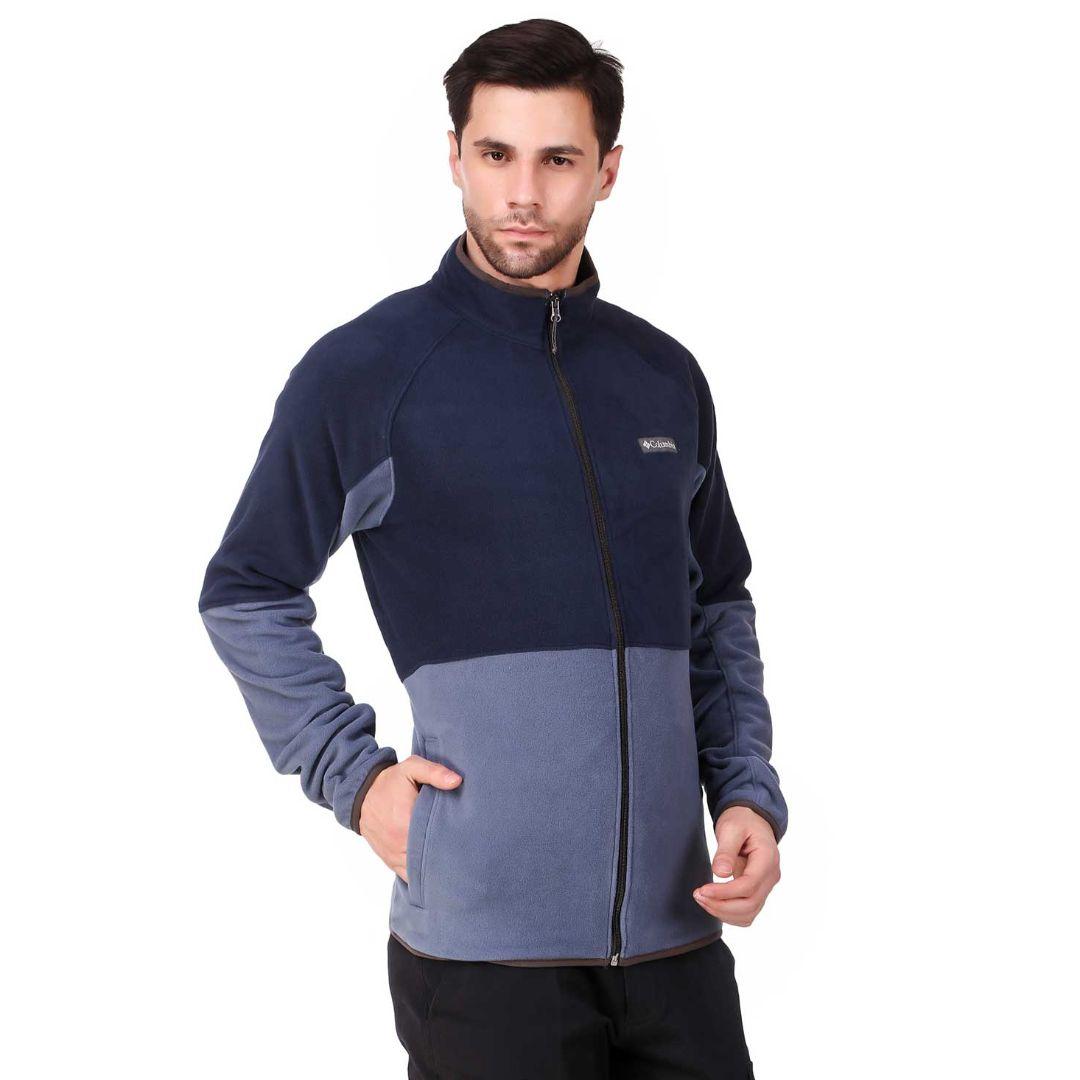 Columbia Men Blue Basin Trail Fleece Full Zip
