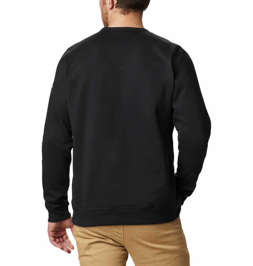 Columbia Men Black M Columbia Logo Fleece Crew Fleece Jacket
