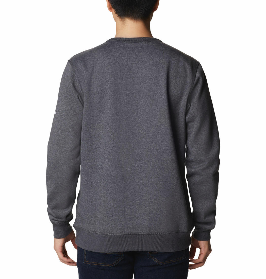 Columbia Men Black M Columbia Logo Fleece Crew Fleece Jacket