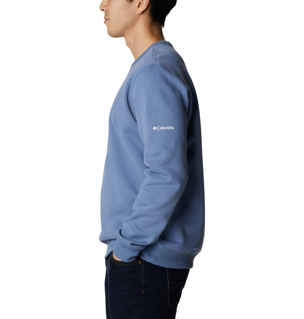Columbia Men Blue M Columbia Logo Fleece Crew Fleece Jacket