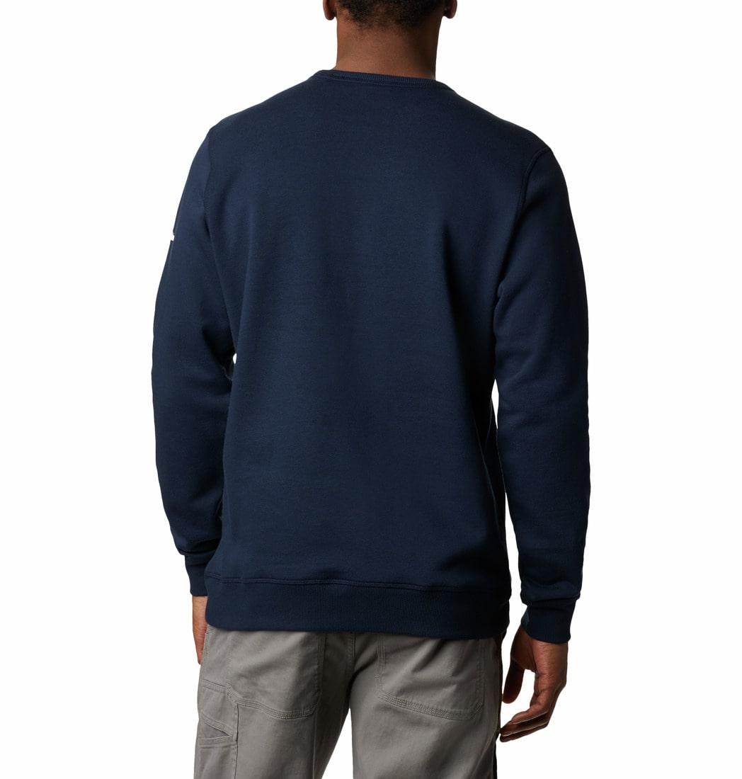 Columbia Men Blue M Columbia Logo Fleece Crew Fleece Jacket