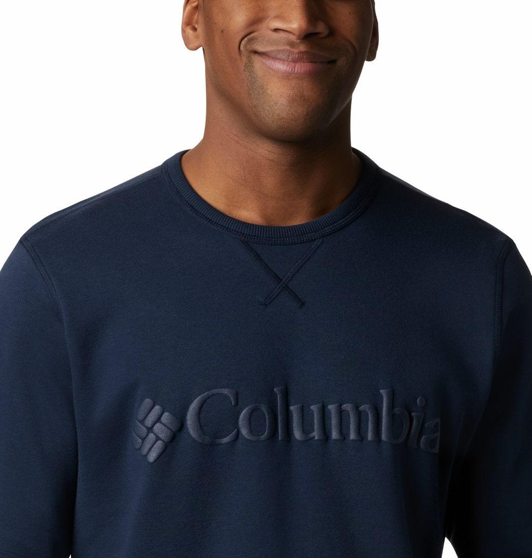 Columbia Men Blue M Columbia Logo Fleece Crew Fleece Jacket