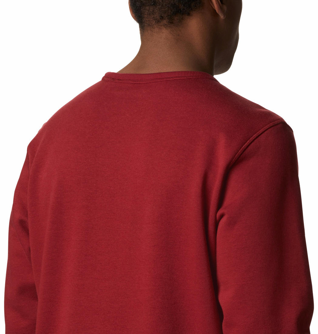 Columbia Men Maroon M Columbia Logo Fleece Crew Fleece Jacket