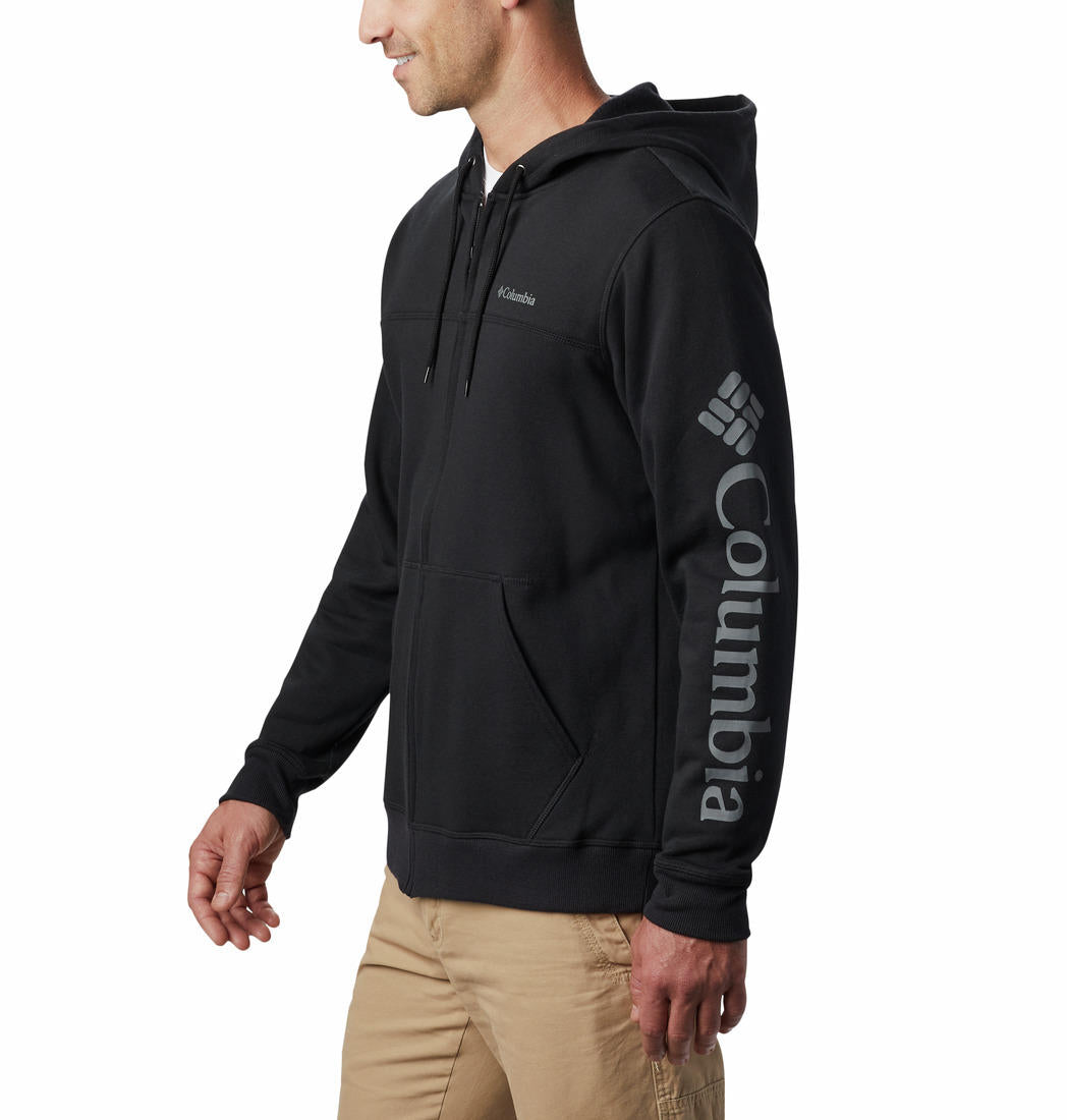 Columbia Men Black M Columbia Logo Fleece FZ (Sun Protection)