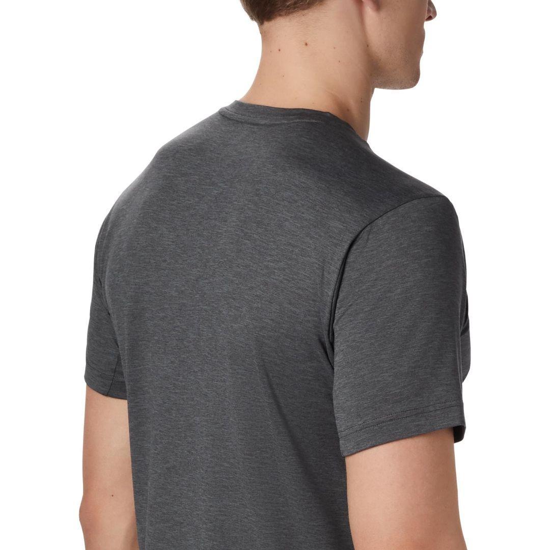 Columbia Men Black Tech Trail II V Neck (Sun Protection)