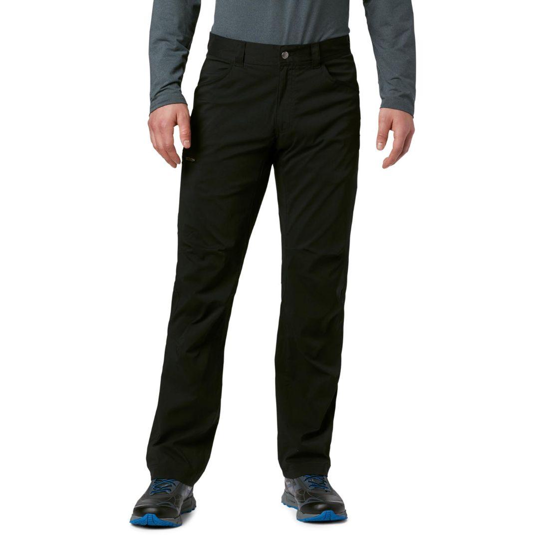 Columbia Men Black Silver Ridge II Stretch Pant (Sun Protection)