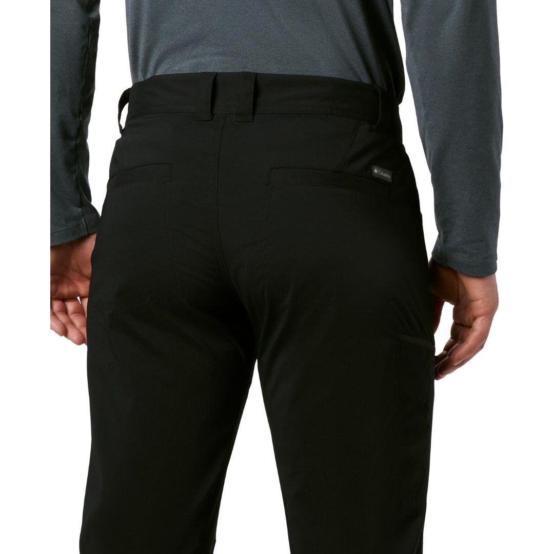 Columbia Men Black Silver Ridge II Stretch Pant (Sun Protection)