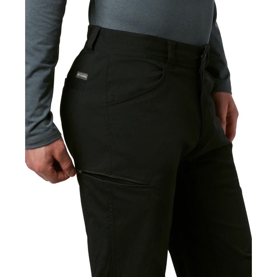 Columbia Men Black Silver Ridge II Stretch Pant (Sun Protection)