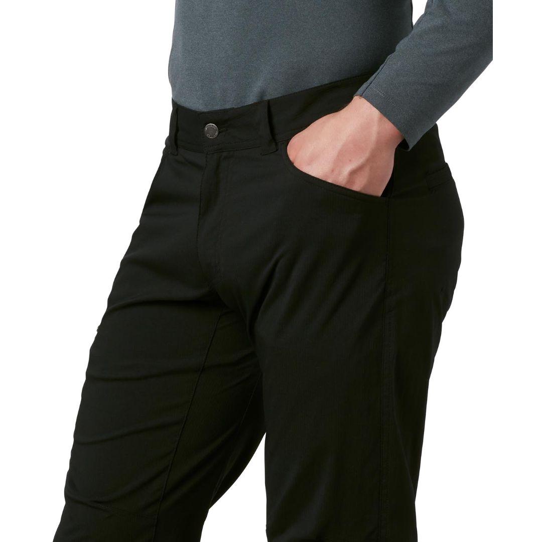 Columbia Men Black Silver Ridge II Stretch Pant (Sun Protection)