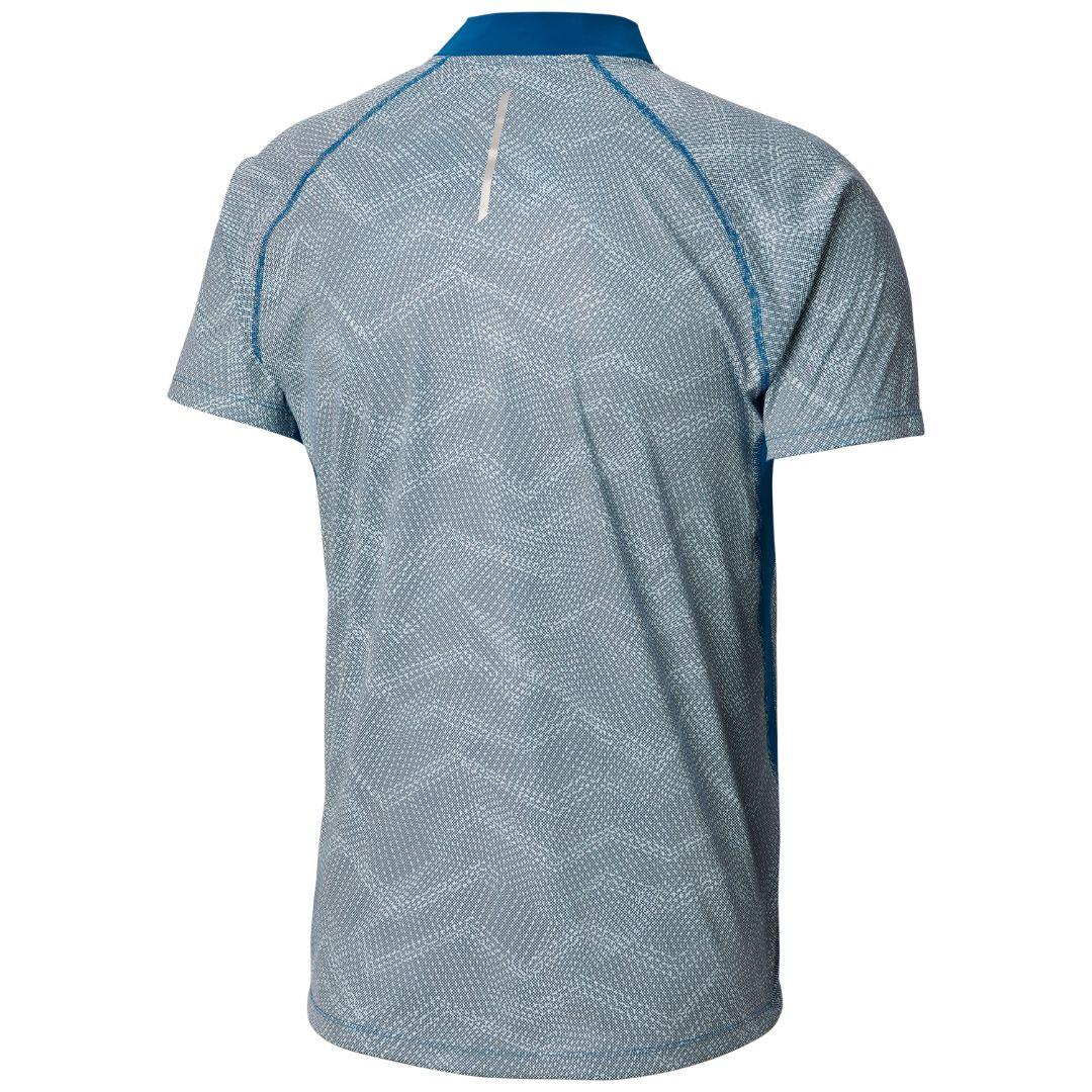 Columbia Men Blue F.K.T. II Short Sleeve Shirt (Sun Protection)