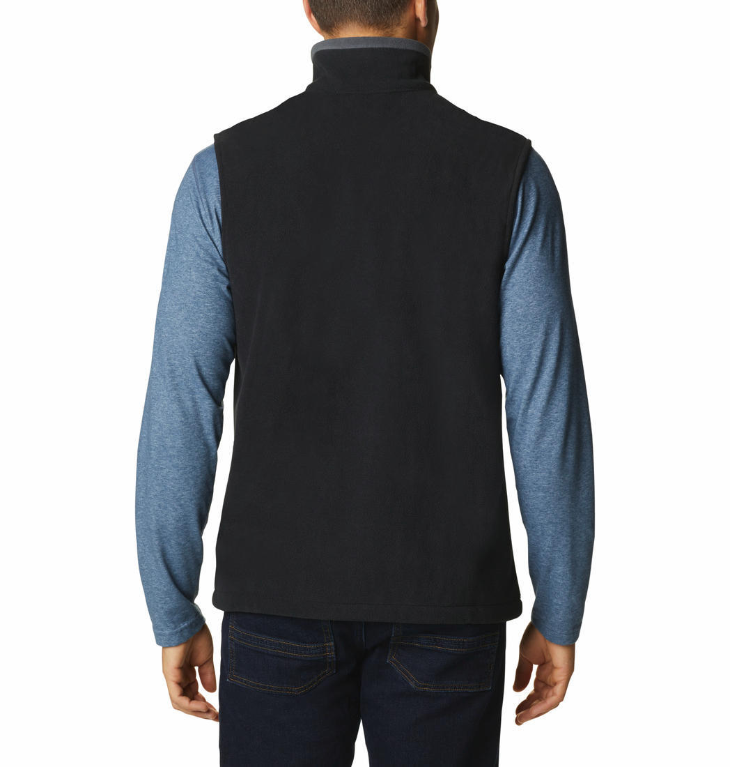 Columbia Men Black Fast Trek Fleece Vest