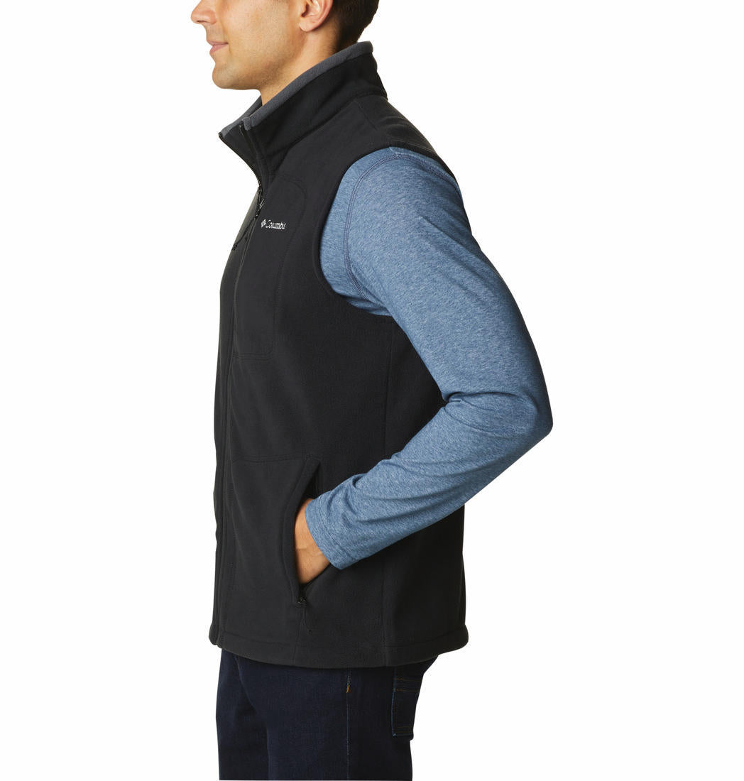 Columbia Men Black Fast Trek Fleece Vest