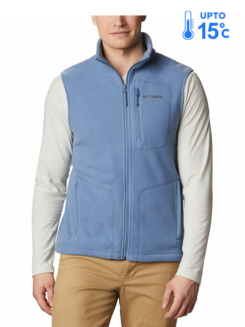 Columbia Men Blue Fast Trek Fleece Vest