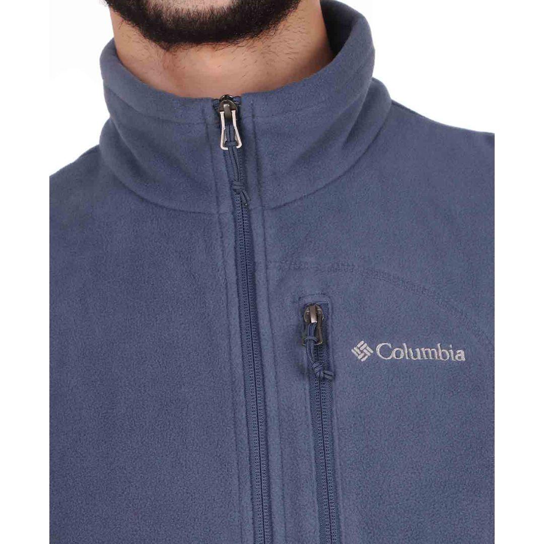 Columbia Men Blue Fast Trek Fleece Vest