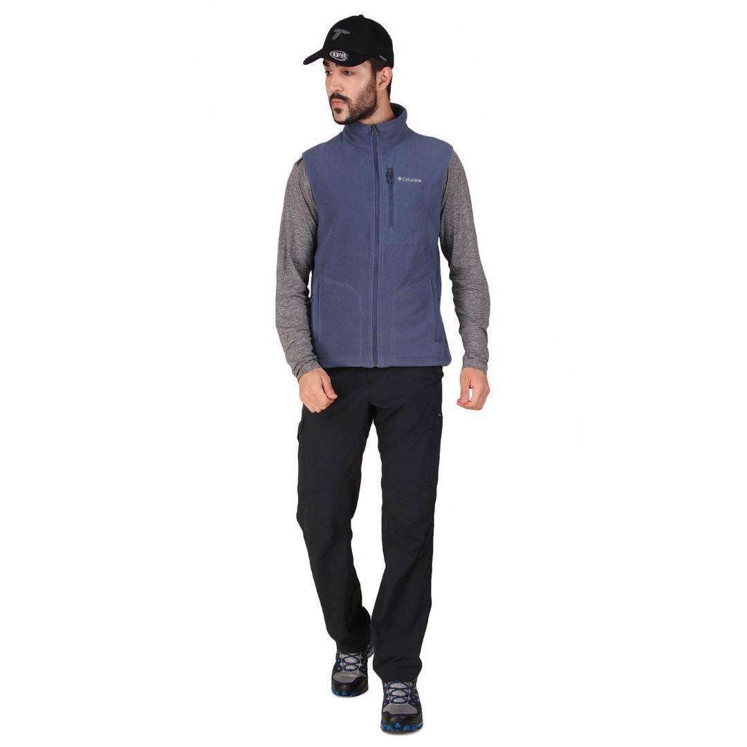 Columbia Men Blue Fast Trek Fleece Vest