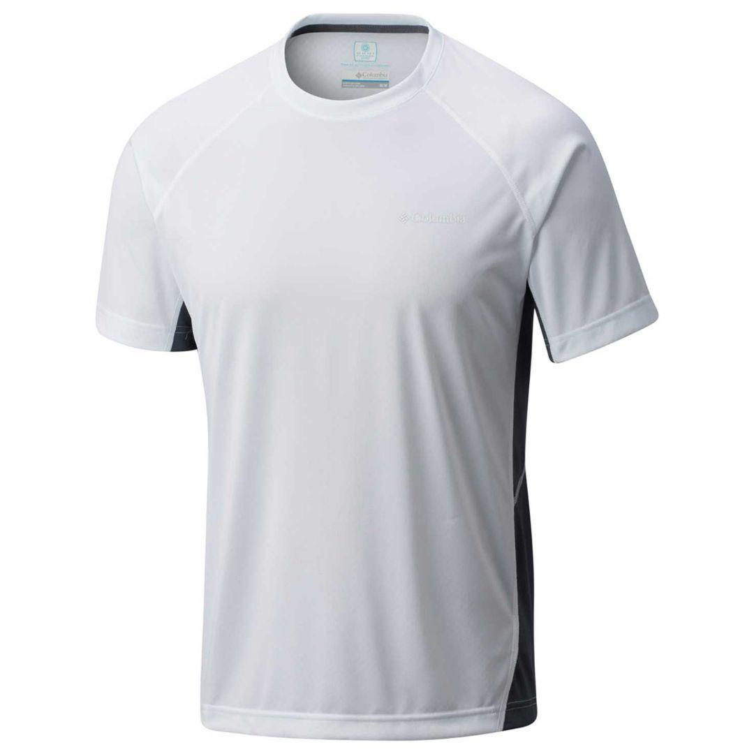 Columbia Men White Omni-Freeze Zero Chiller Tshirt