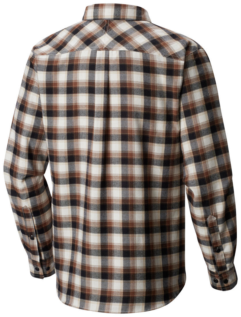 Columbia Men Black Silver Ridge Flannel Long Sleeve Shirt
