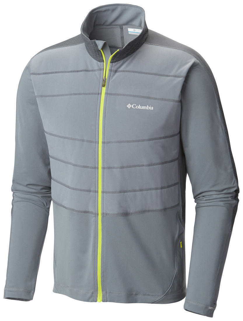 Columbia Men Grey Trail Flash Hybrid Jacket