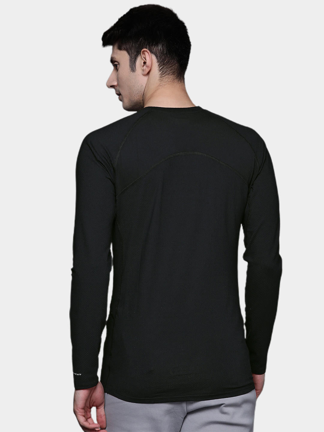 Columbia Mens Black M Omni-Heat Infinity Knit Long Sleeve Crew Baselayer Top