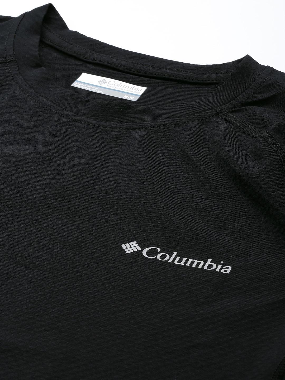 Columbia Mens Black M Omni-Heat Infinity Knit Long Sleeve Crew Baselayer Top