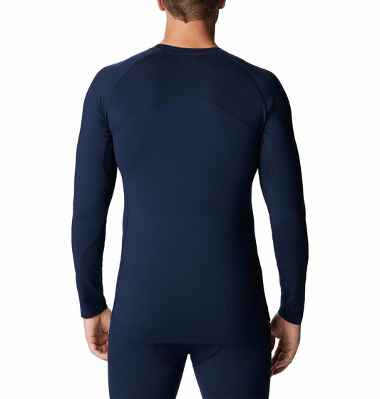 Columbia Mens Blue M Omni-Heat Infinity Knit Long Sleeve Crew Baselayer Top