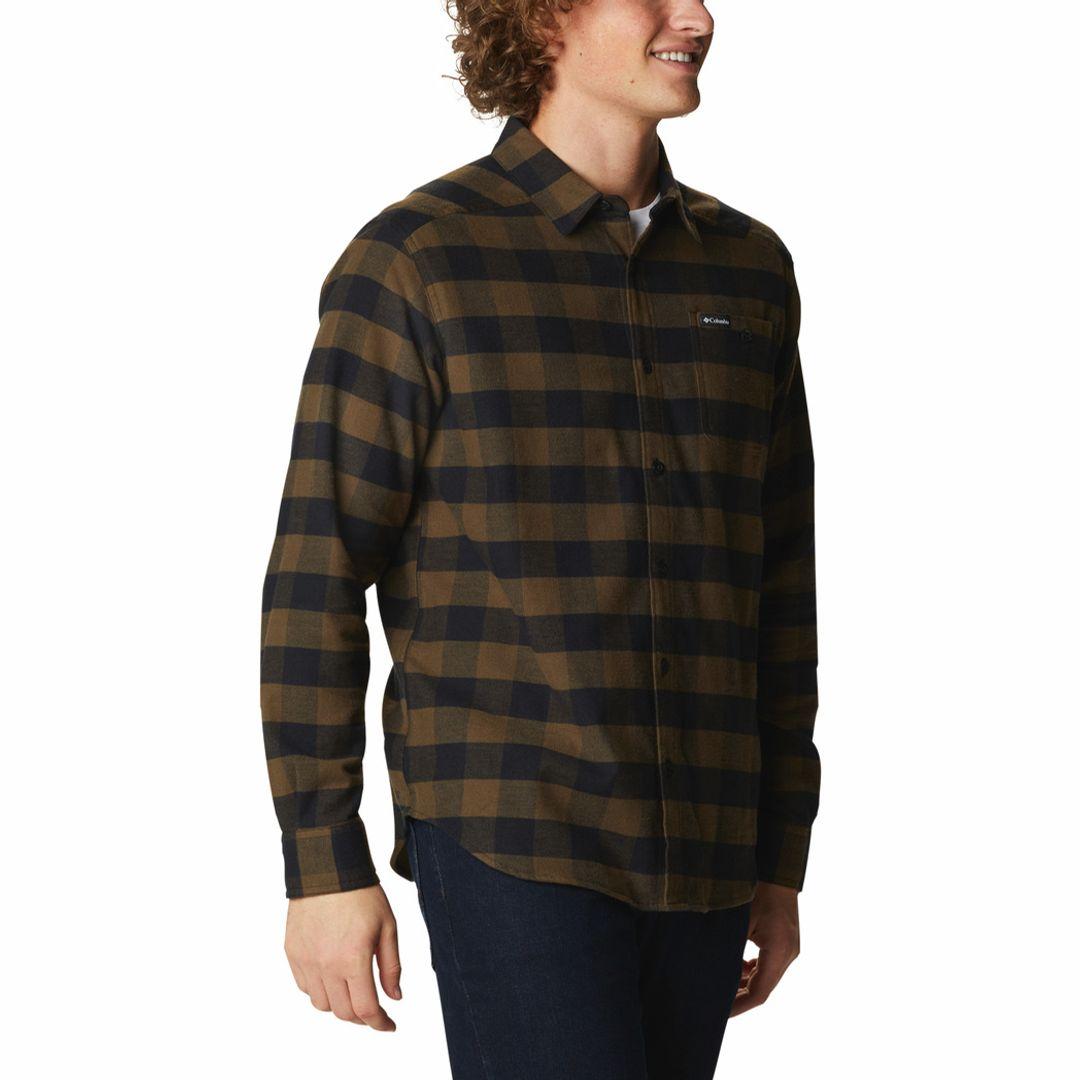 Columbia Men Green Cornell Woods Flannel Long Sleeve Shirt