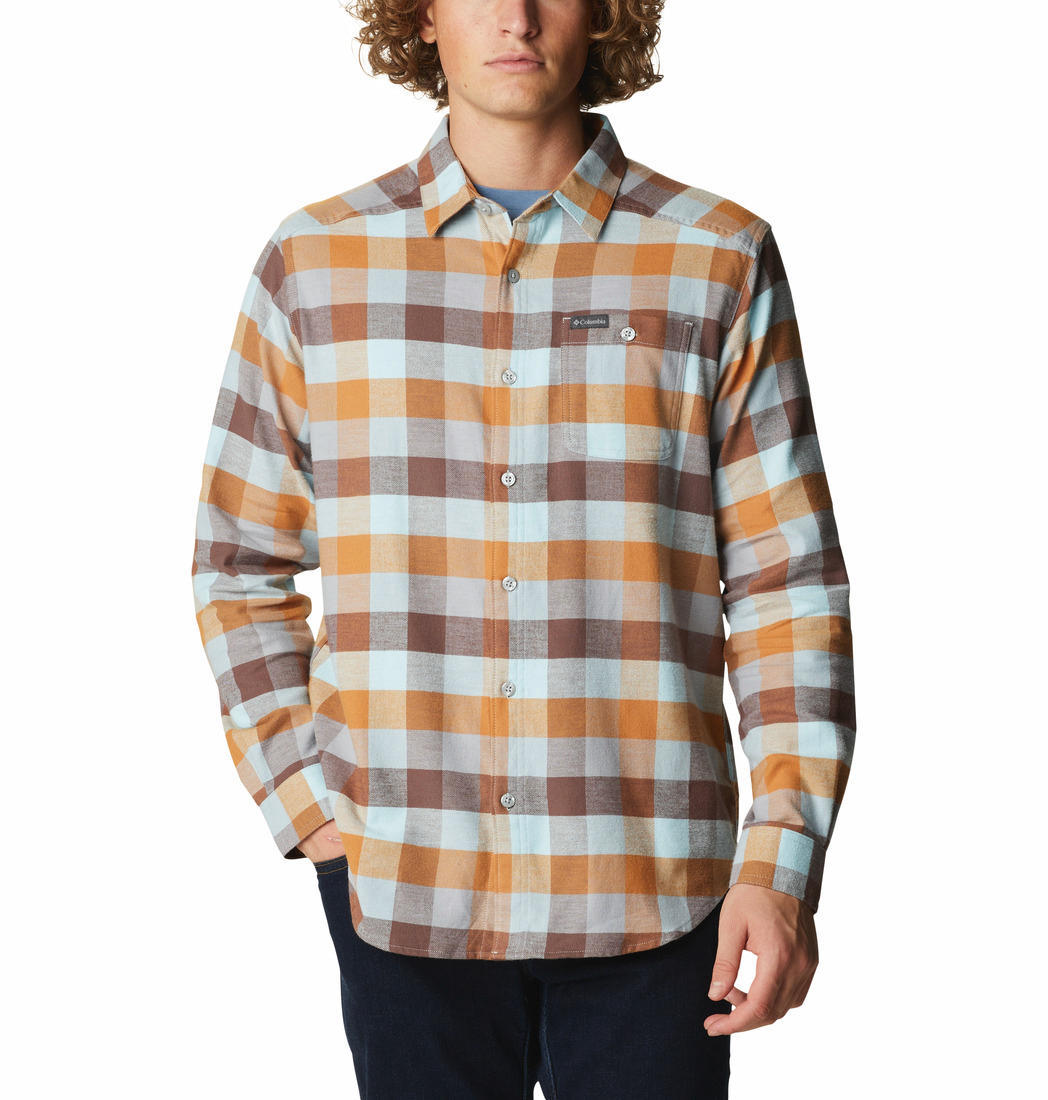 Columbia Men Multi Cornell Woods Flannel Long Sleeve Shirt