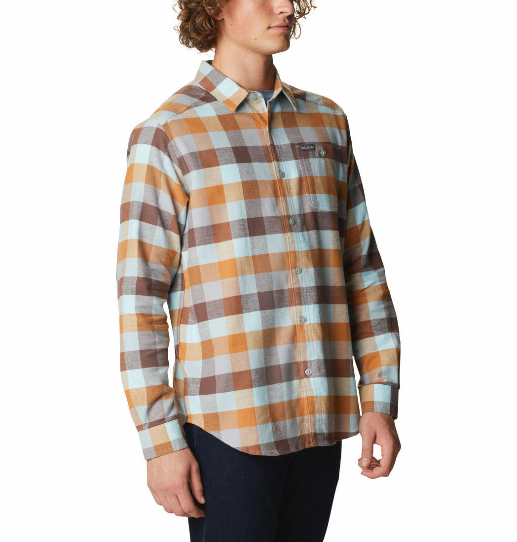 Columbia Men Multi Cornell Woods Flannel Long Sleeve Shirt
