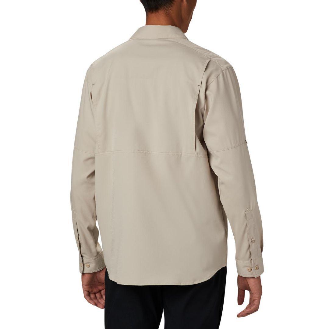 Columbia Men Beige Silver Ridge Lite Long Sleeve Shirt (Sun Protection)
