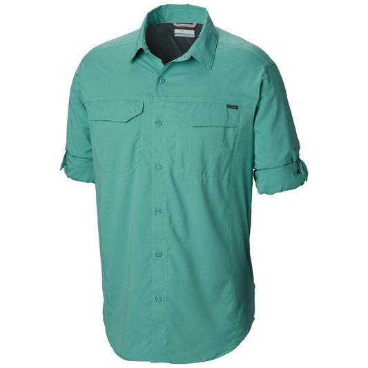 Columbia Men Green Silver Ridge Lite Long Sleeve Shirt