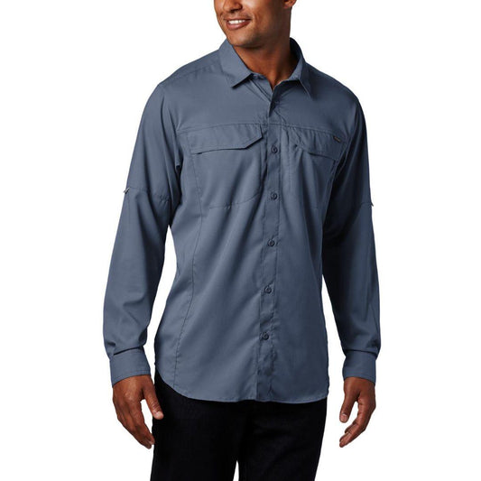 Columbia Men Blue Silver Ridge Lite Long Sleeve Shirt