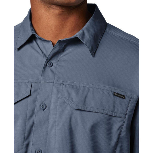 Columbia Men Blue Silver Ridge Lite Long Sleeve Shirt