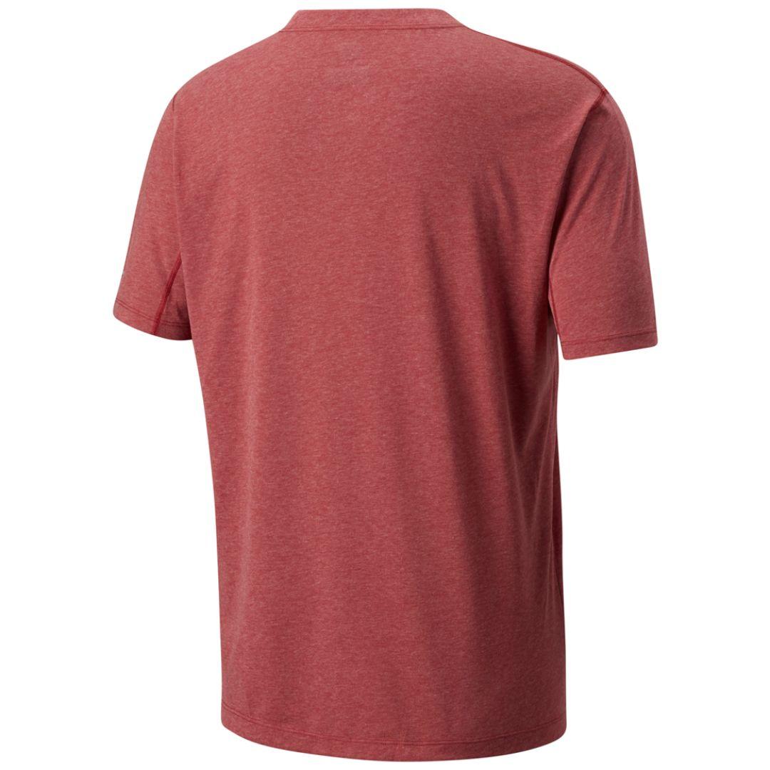 Columbia Men Red Silver Ridge Zero Short Sleeve Shirt