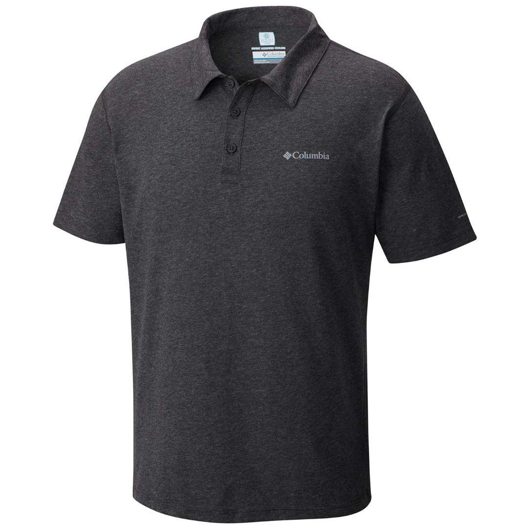 Columbia Men Grey Silver Ridge Zero Polo T-Shirt