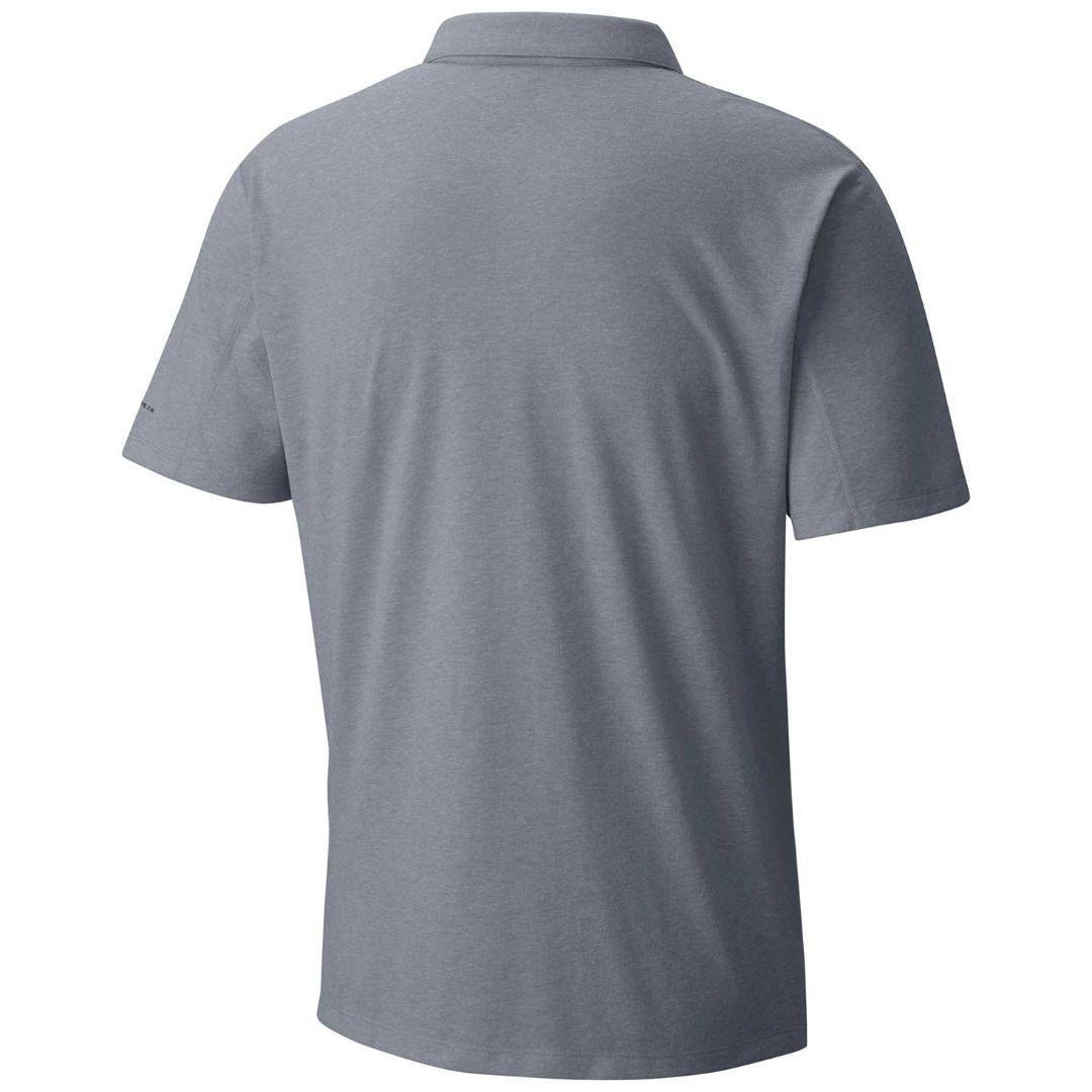 Columbia Men Grey Silver Ridge Zero Polo T-Shirt