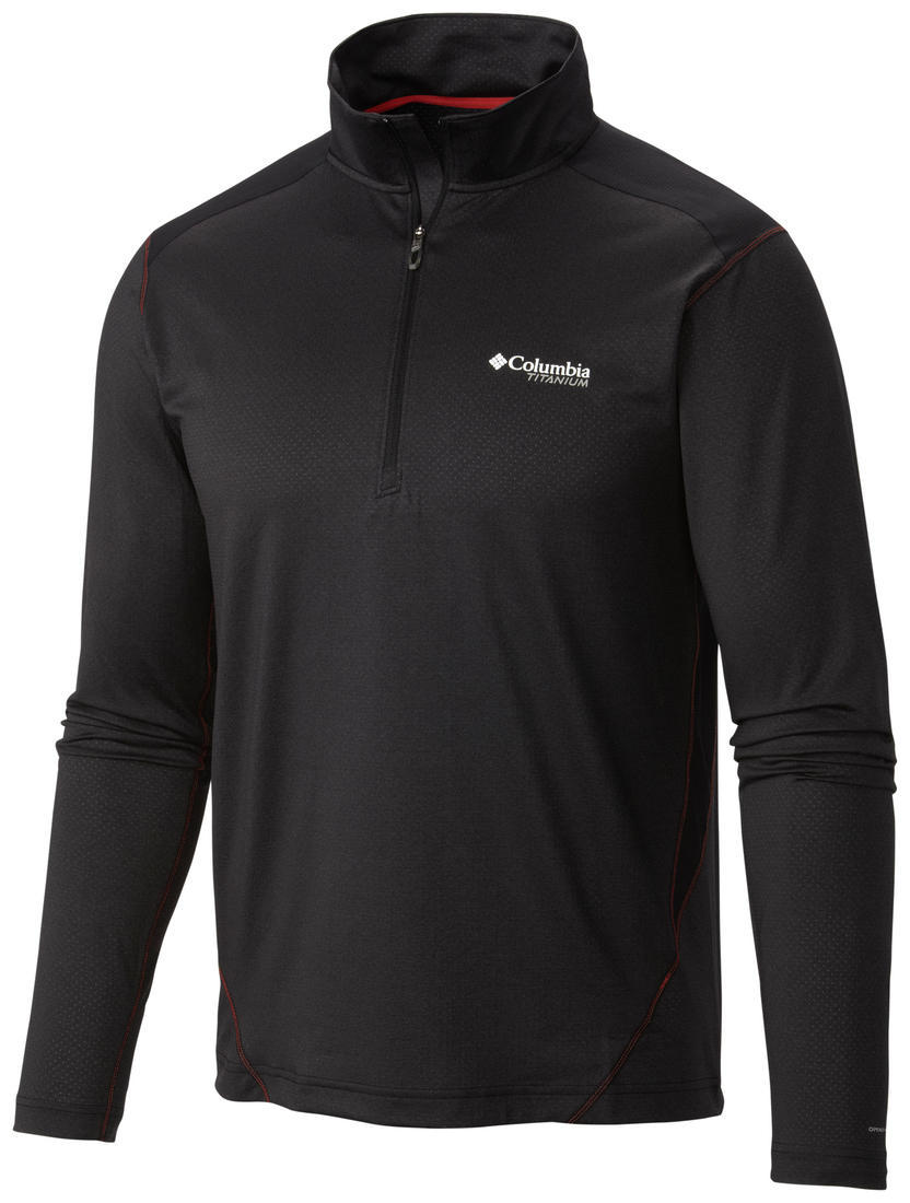 Columbia Men Black Titan Ice Mens Half Zip
