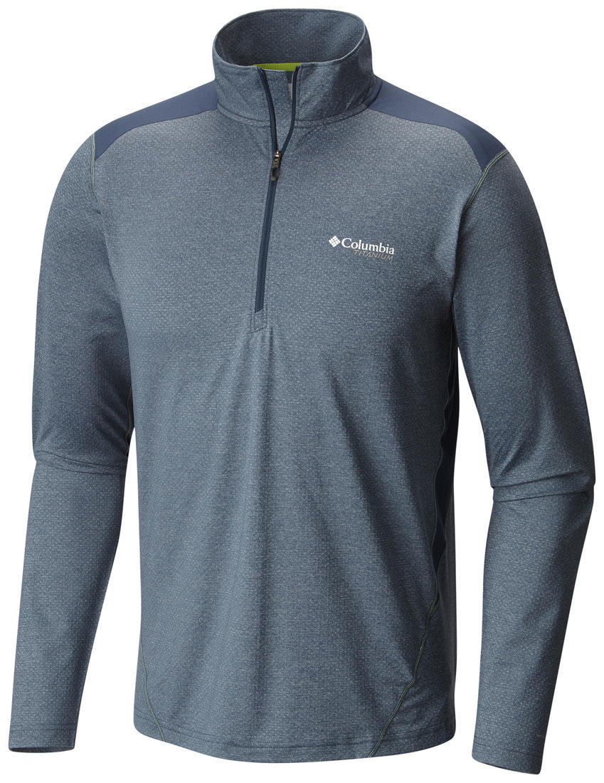 Columbia Men Blue Titan Ice Mens Half Zip
