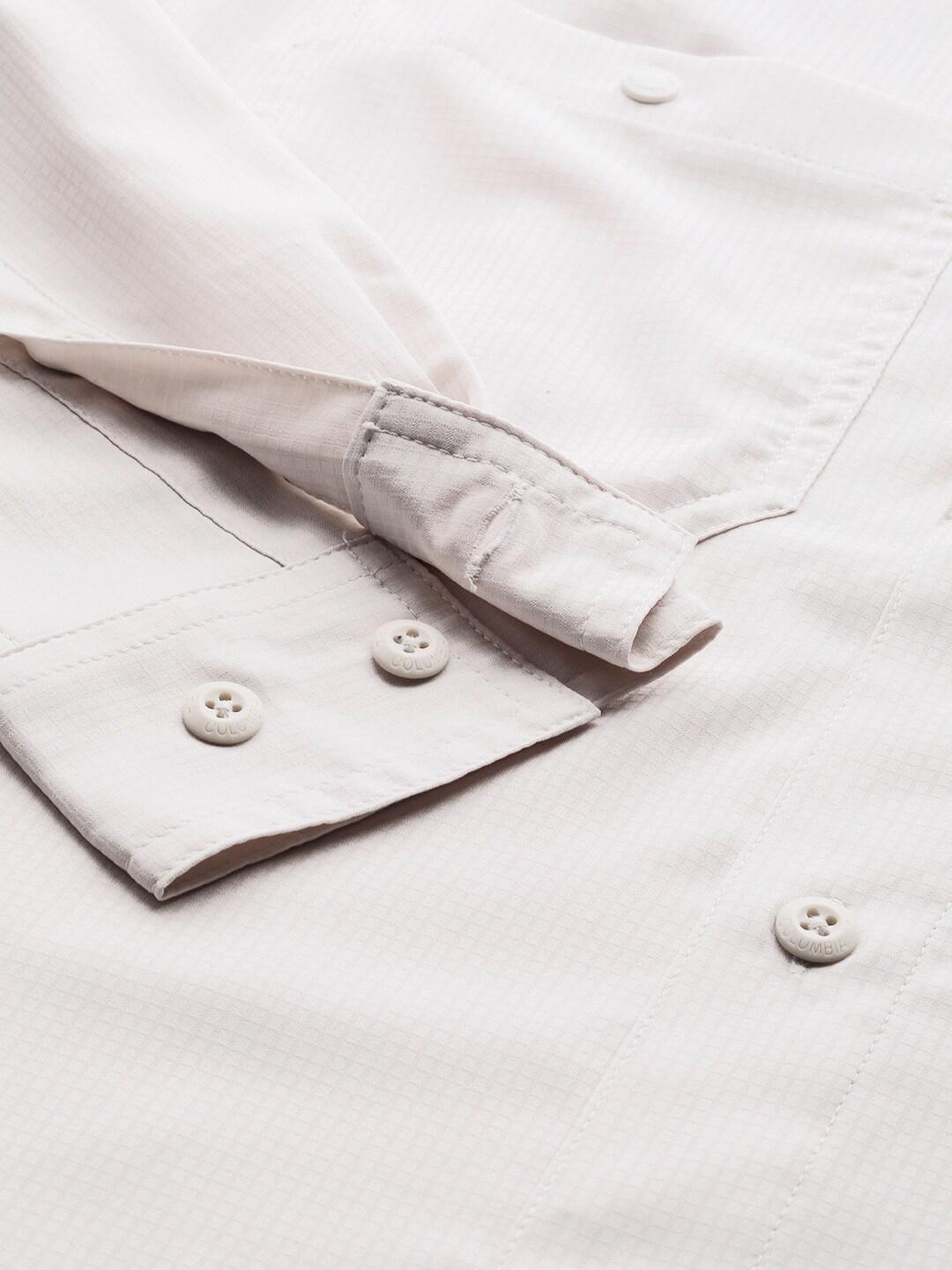 Columbia Men Brown Silver Ridge Utility Lite Long Sleeve (Sun Protection)