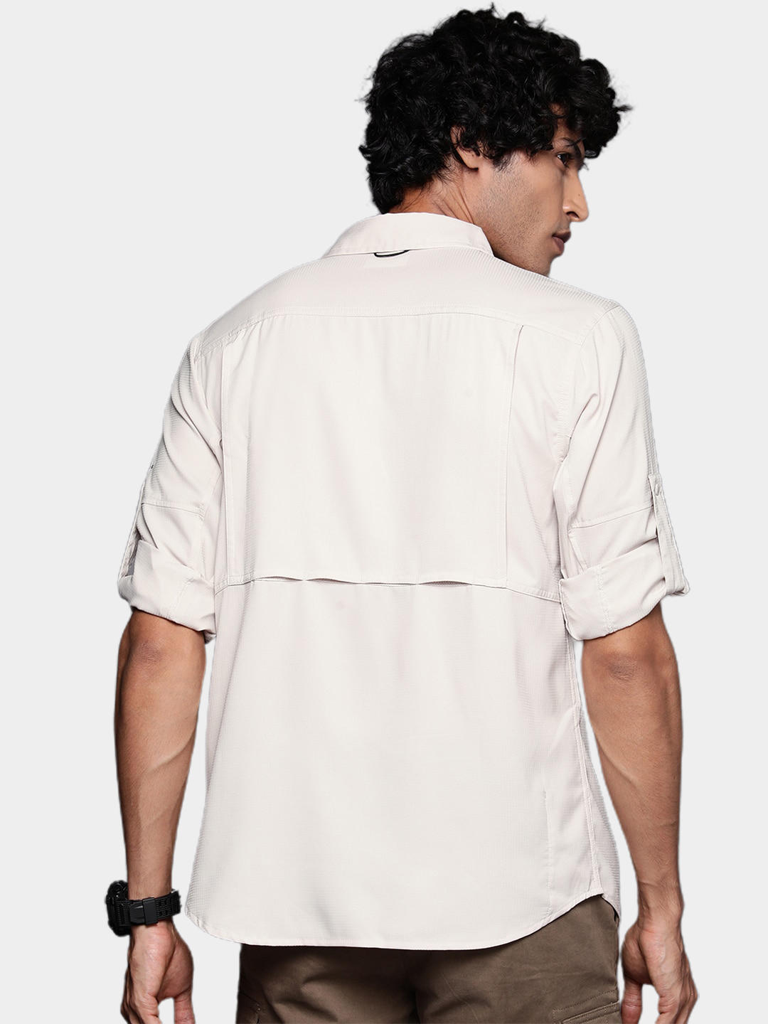 Columbia Men Brown Silver Ridge Utility Lite Long Sleeve (Sun Protection)