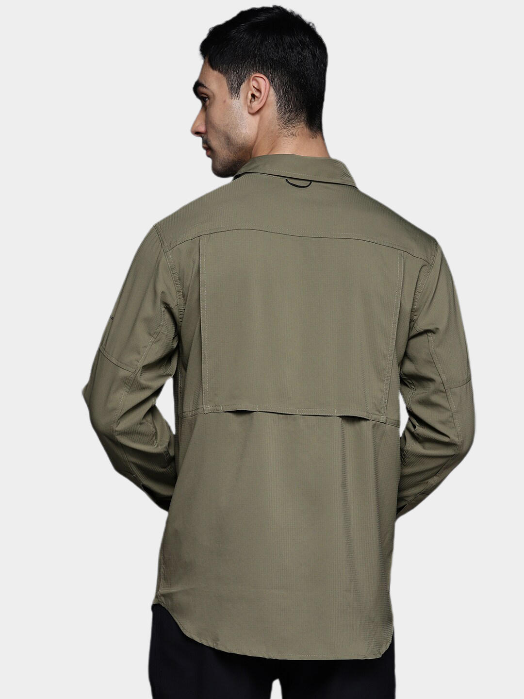 Columbia Men Olive Silver Ridge Utility Lite Long Sleeve Shirts