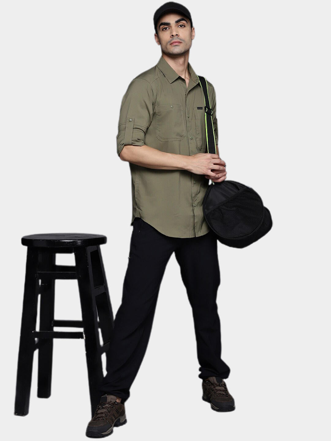 Columbia Men Olive Silver Ridge Utility Lite Long Sleeve Shirts